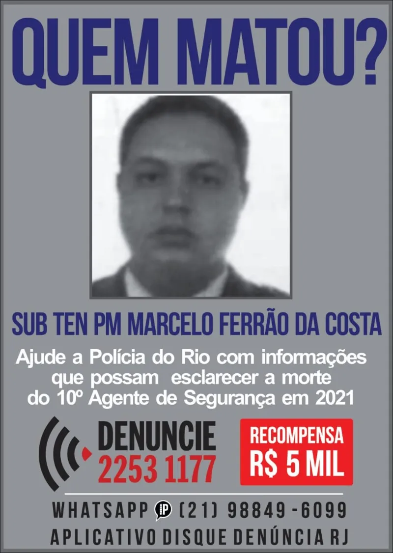 Imagem ilustrativa da imagem Polícia 'caça' envolvidos na morte de subtenente da PM em São Gonçalo