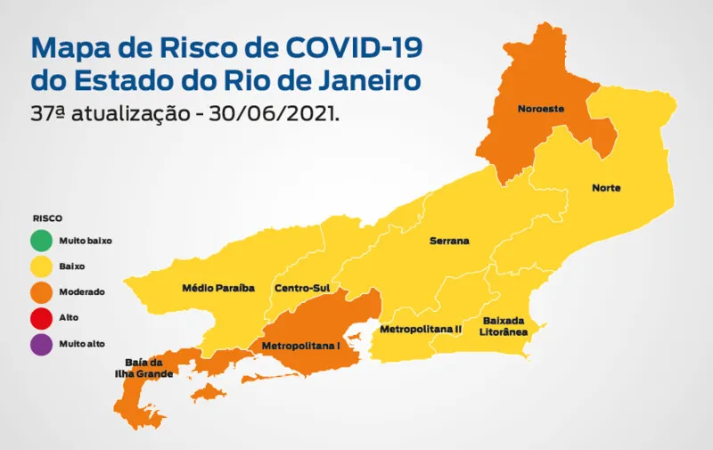 Mapa Covid-19 Rio de Janeiro