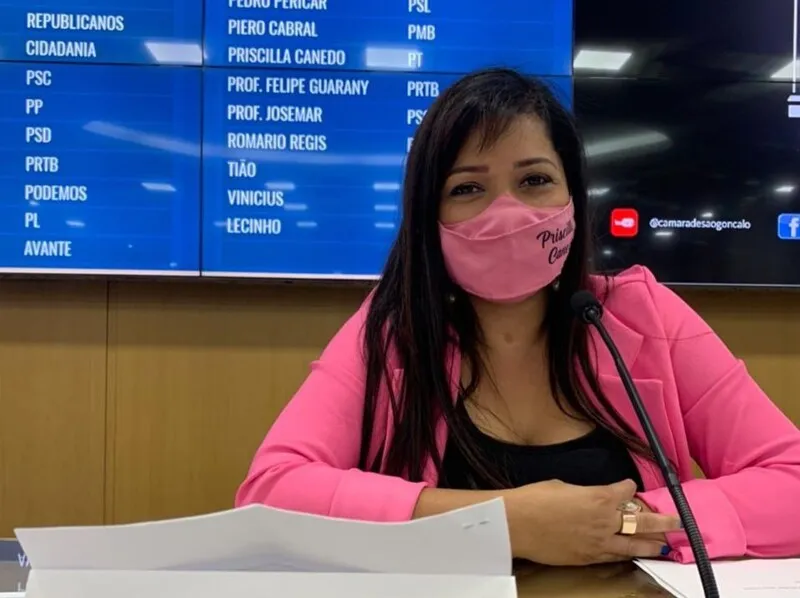 Vereadora Priscila Canedo é autora do projeto
