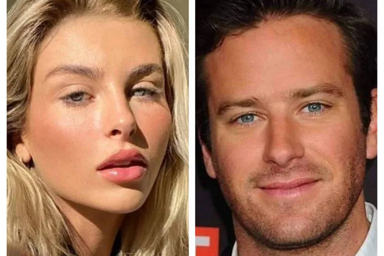 A modelo Paige Lorenze afirma que o ator Armie Hammer a teria cortado para gravar a inicial do nome dele