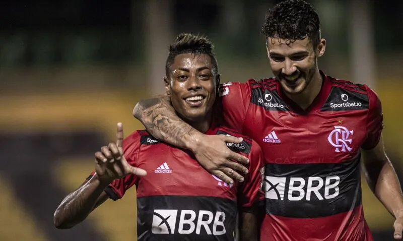Bruno Henrique foi o autor de um dos gols da viitória do Flamengo contra o Bangu