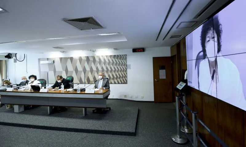 Nise Yamaguchi durante depoimento na CPI da Covid