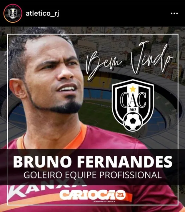 Anúncio do clube gonçalense no Instagram
