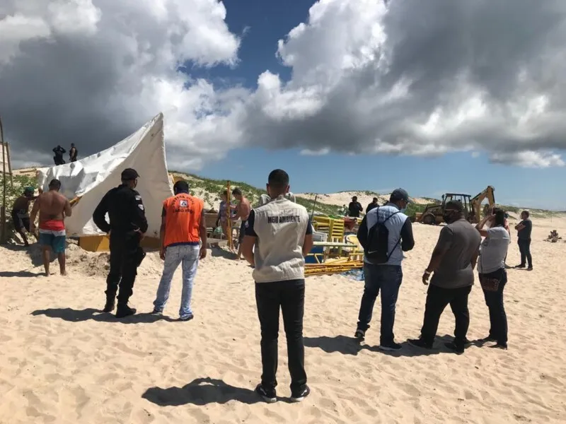 Comerciantes funcionavam de forma irregular na área da APA do Pau Brasil
