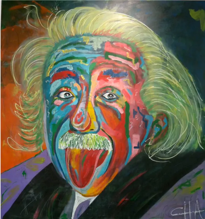 Tela de Albert Einstein