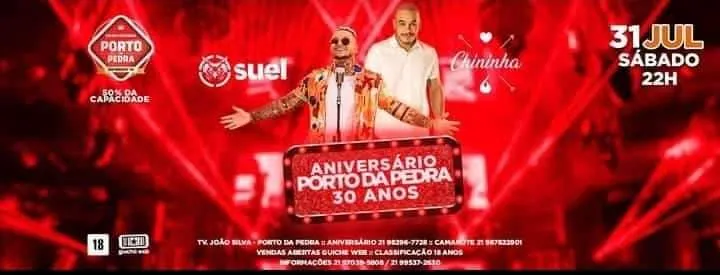 Banner virtual anuncia aniversário em São Gonçalo 