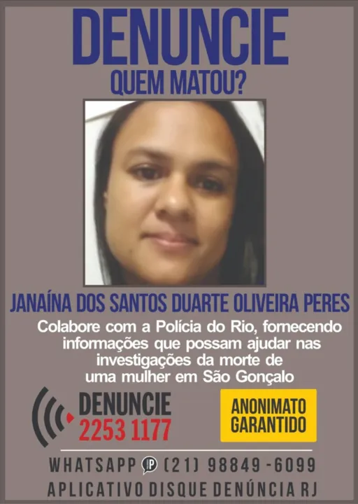 Imagem ilustrativa da imagem Portal lança cartaz para tentar esclarecer a morte de atendente de loterias em São Gonçalo