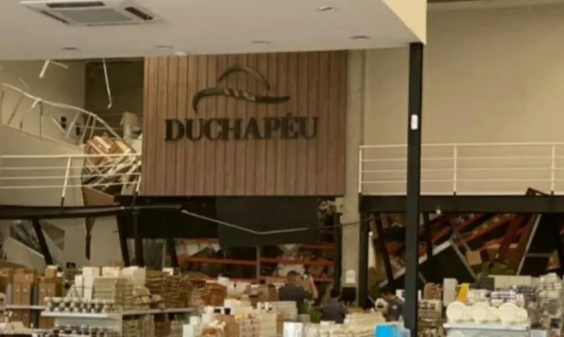 Desabamento deixou seis feridos 