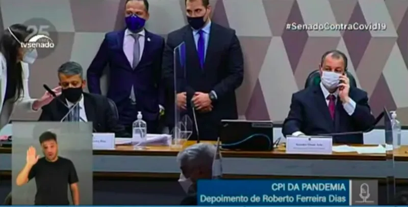 Senador começou o discurso de prisão com a frase: "Não aceito que a CPI vire chacota"