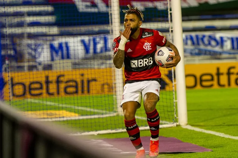 Gabigol marcou o segundo gol do Flamengo no jogo