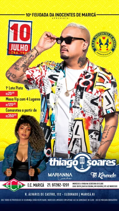 Feijoada acontece nesse sábado (10) 