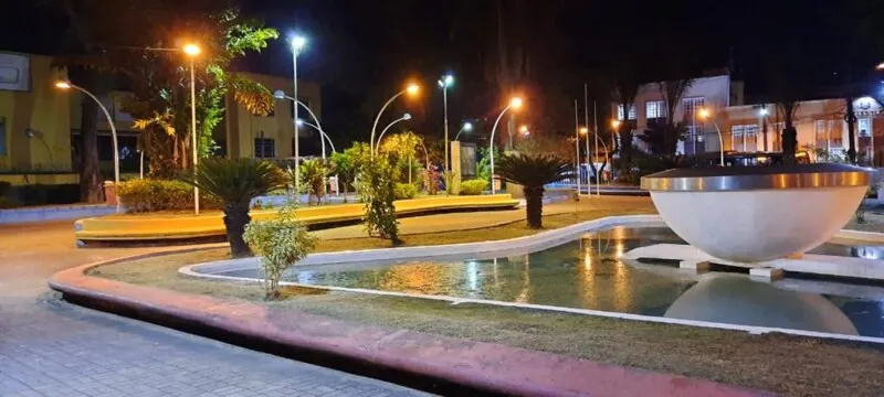  O local recebeu o serviço de poda, urbanismo e iluminação pública