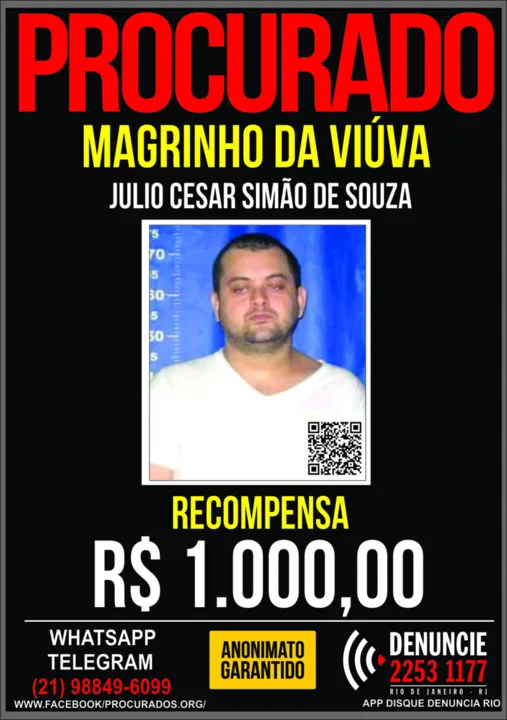 'Magrinho' estava sendo procurado e contra ele, havia mandados de prisão em aberto 