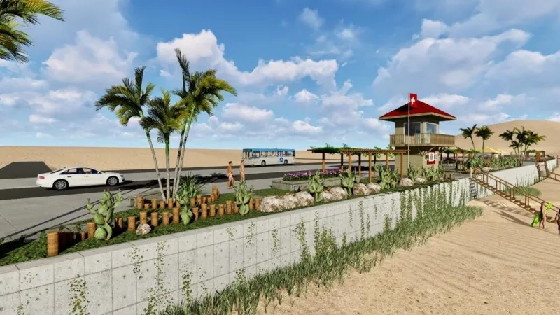 A obra na orla da praia de Piratininga será realizada no trecho entre as ruas Jornalista Umbelino Silva e João Gomes da Silva
