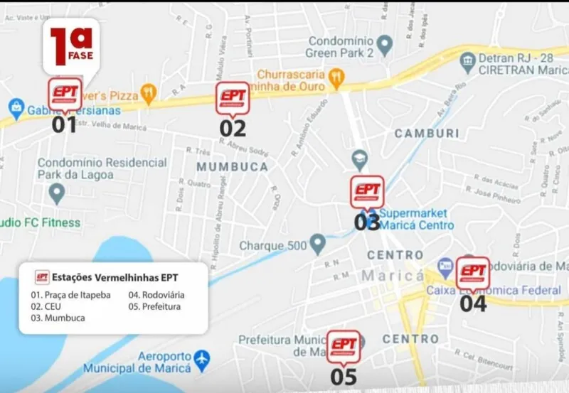 Confira o mapa
