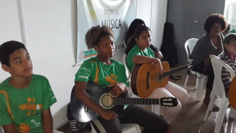 O programa Cultura de Direitos oferece oficinas de música, audiovisual, mídias e redes sociais e capoeira