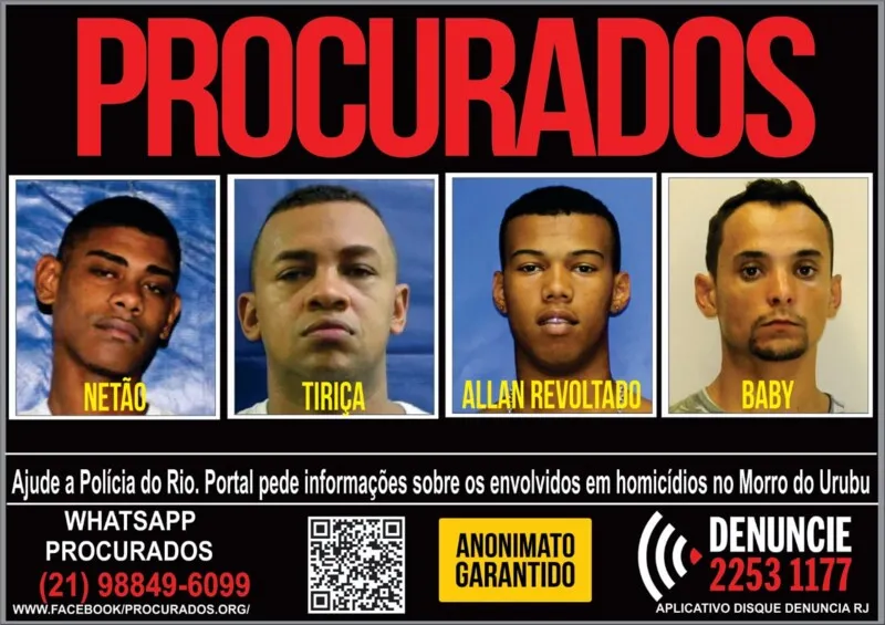 Todos já são considerados foragidos da Justiça