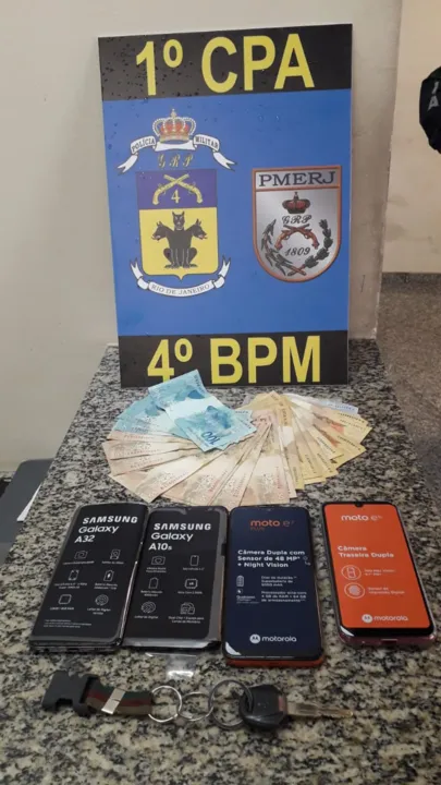 A dupla foi detida logo após ter participado de um roubo a estabelecimento comercial no bairro de Copacabana