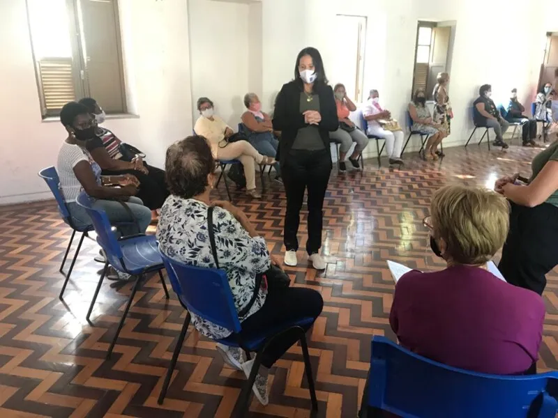Reunião realizada nesta terça (15), com a subsecretária de Políticas Públicas para as Mulheres