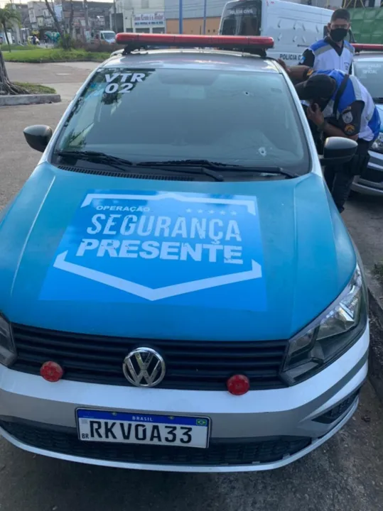 Viatura empregada na ação