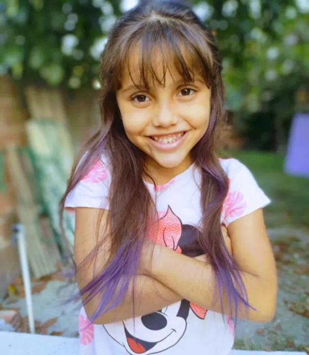 Maria Luíza Vicente Lara Coelho, de 7 anos