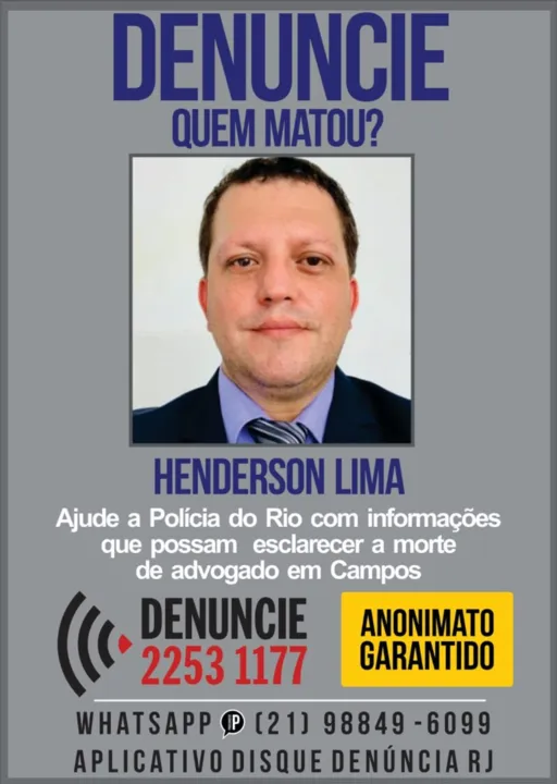 Imagem ilustrativa da imagem Portal pede Informações sobre os envolvidos na morte do advogado em Campos