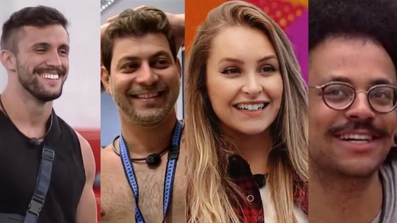 Arthur, Caio,  Carla e João Luiz estão no paredão falso do "BBB 21"
