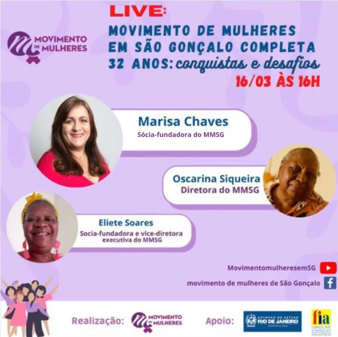 A entidade fará uma transmissão ao vivo no canal do Youtube