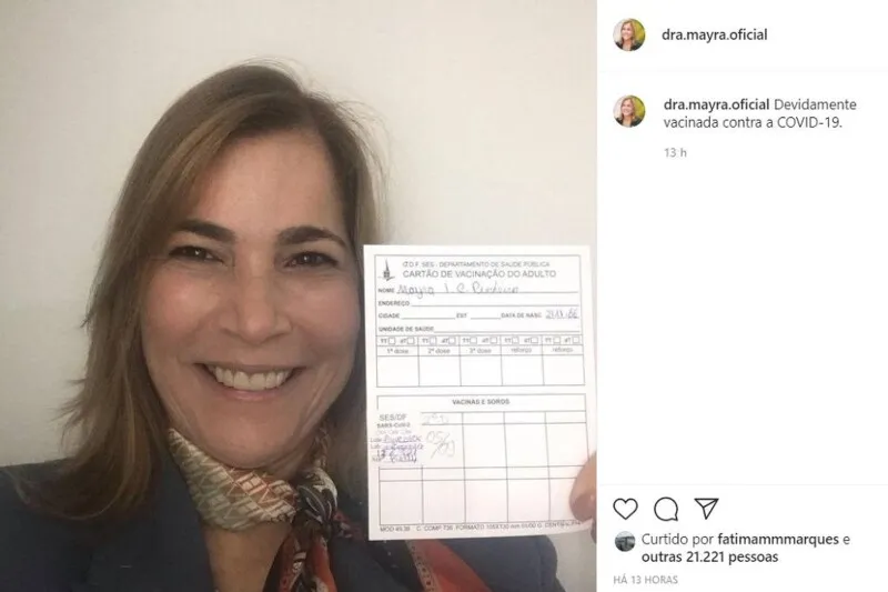 Horas após a publicação, Mayra desabilitou os comentários da postagem