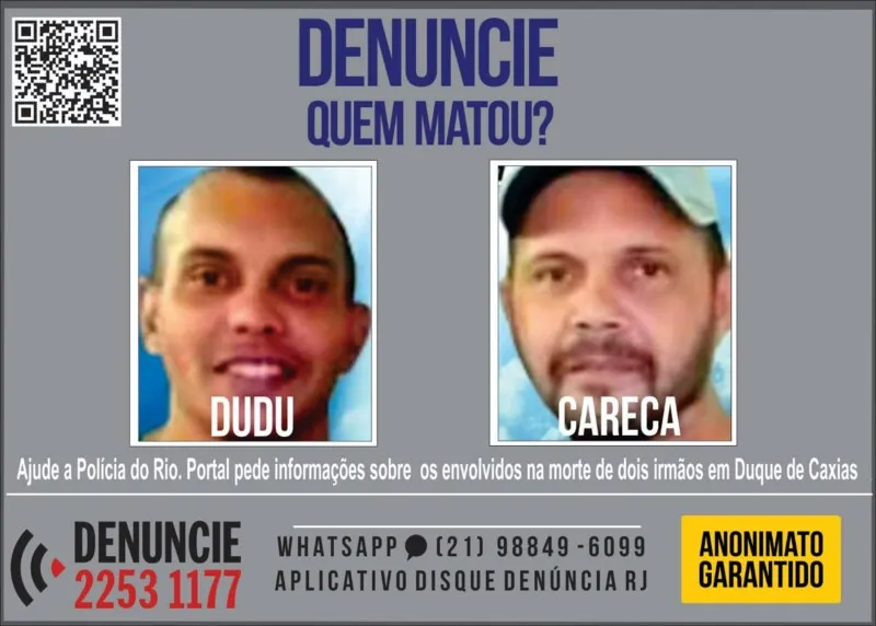 Imagem ilustrativa da imagem Portal lança cartaz para tentar prisão de assassinos de 2 barbeiros