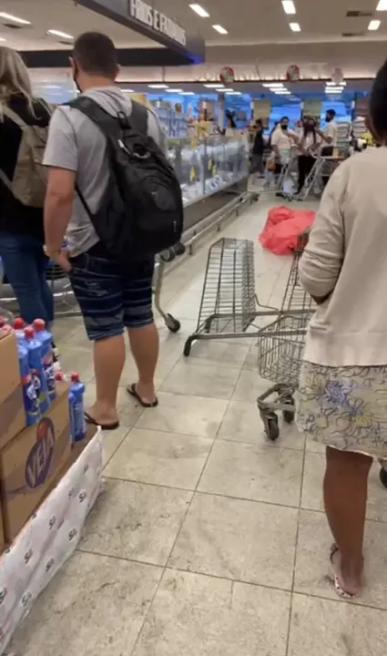 Um internauta registrou o caso