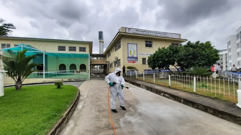 12 dos 17 leitos de CTI do Hospital Franciscano estão ocupados