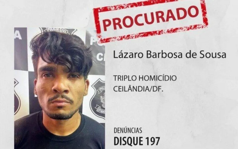 Lázaro está sendo 'caçado' pela polícia 