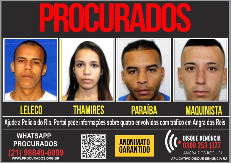 Os criminosos já são considerados foragidos da Justiça