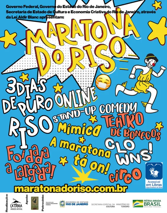 Imagem ilustrativa da imagem Festival de humor Maratona do Riso promove intercâmbio cultural e muitas risadas