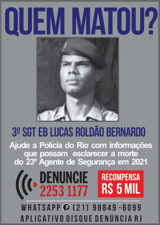 Sargento do Exército foi morto na última terça-feira