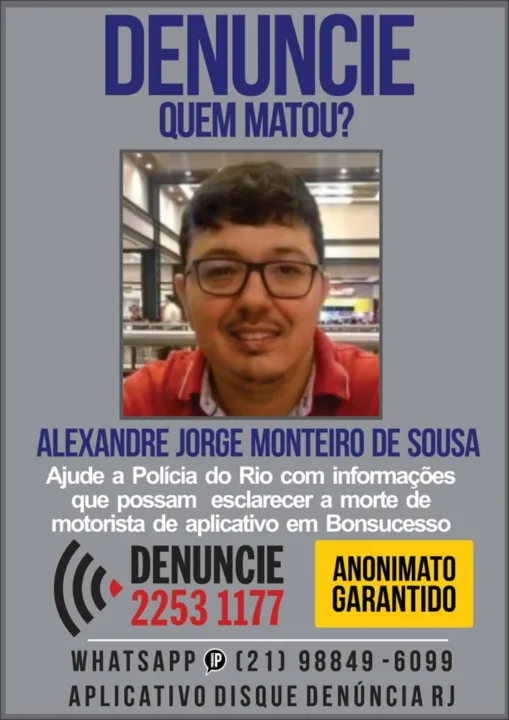 Imagem ilustrativa da imagem Portal dos Procurados: Informações sobre a morte do motorista de aplicativo