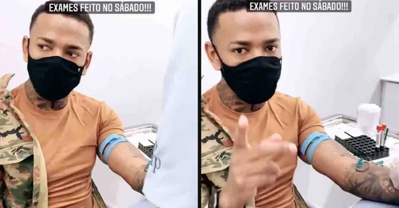 O cantor postou os exames na última segunda-feira (18)
