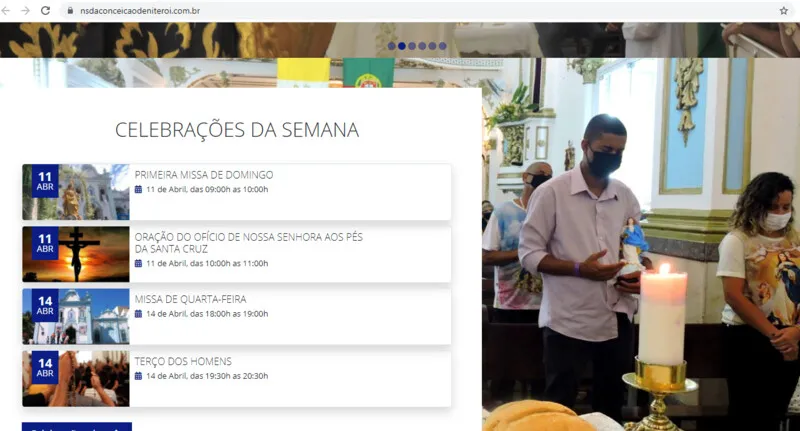 Imagem ilustrativa da imagem Igreja Nossa Senhora da Conceição de Niterói ganha novo site