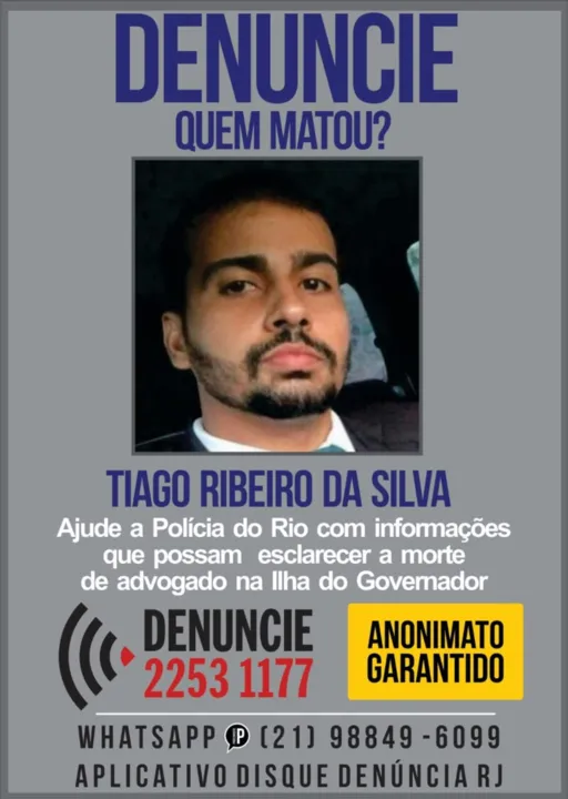O corpo do advogado estava com marcas de tiros. 