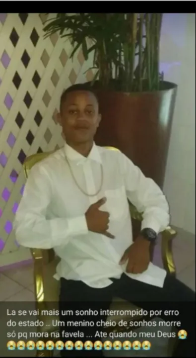 Adolescente foi baleado dentro de casa
