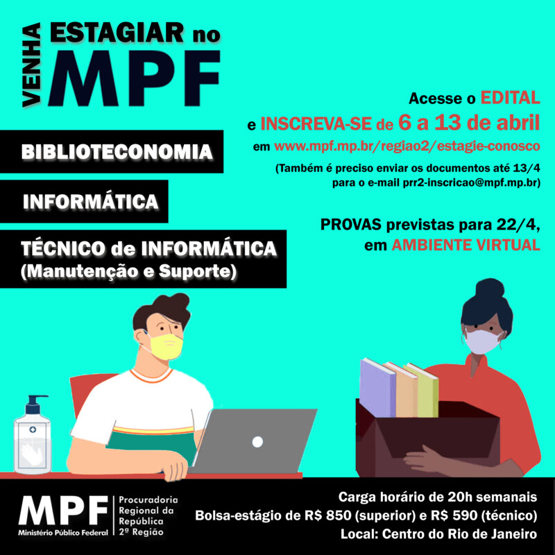 MPF na 4ª Região abre 2º processo seletivo para estágio em 2023, com vagas  em Direito — Procuradoria Regional da República da 4ª Região