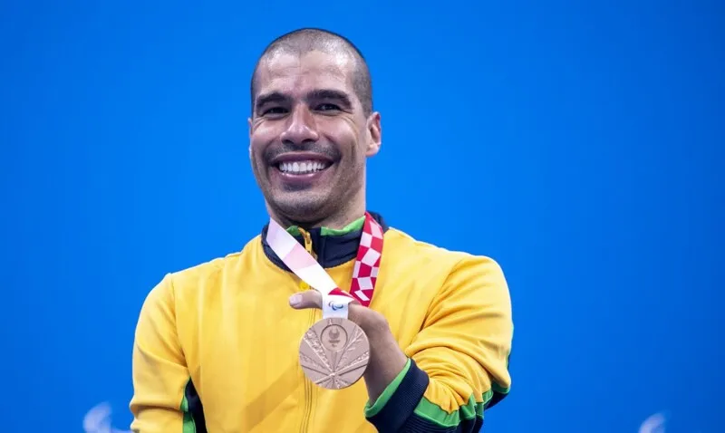 Daniel Dias completa prova em 1min10s80 e leva o bronze nos 100m livre classe S5