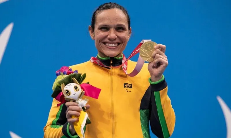 Carol Santigado conquista ouro nos 100m livre classe S12