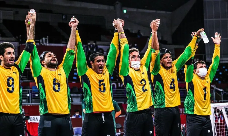 Brasil é medalha de ouro no goalball