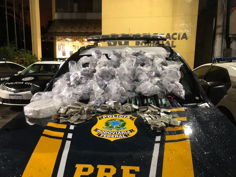 PRF apreendeu os materiais do crime no domingo