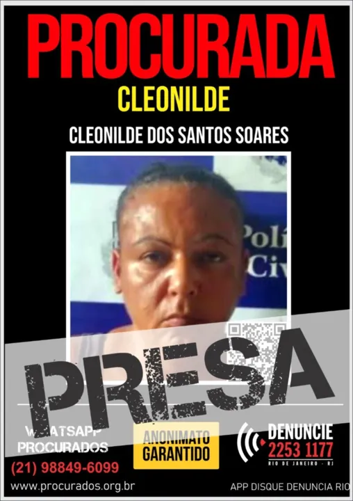 Cleonilde estava na Bahia quando foi presa