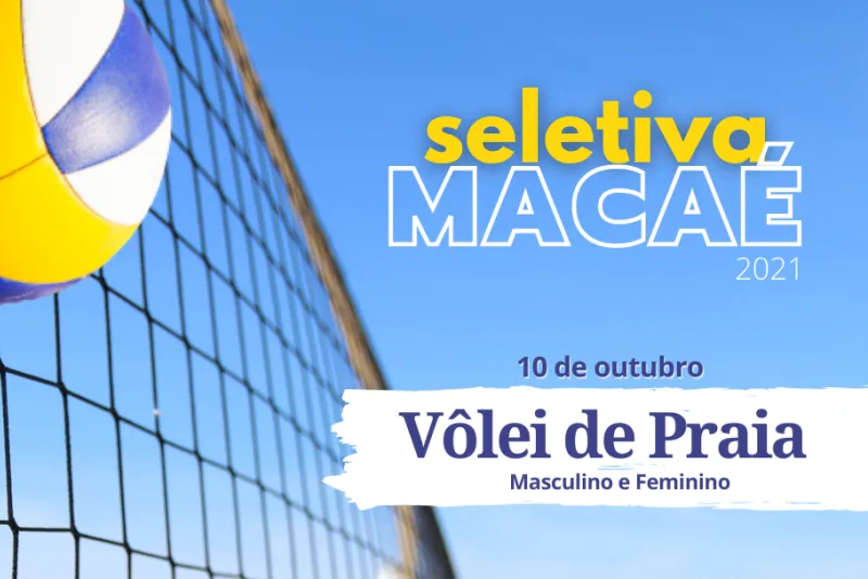 Serão selecionadas duplas masculina e feminina para a equipe de vôlei de praia