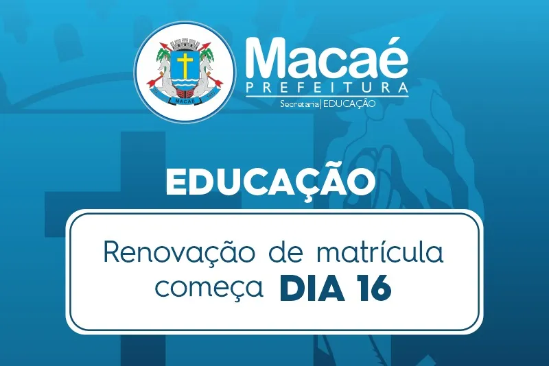A renovação de matrícula começa nesta terça-feira (16) e prossegue até o dia 8 de dezembro (segunda-feira)