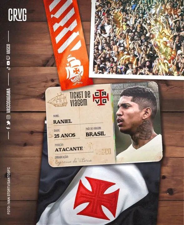 Vasco fechou as contratações de Raniel e Vitinho